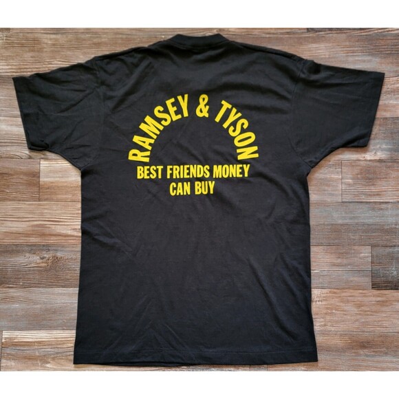 Vintage Ramsey & Tyson T Shirt 80's Size M Black Single Stitch USA - Picture 1 of 6